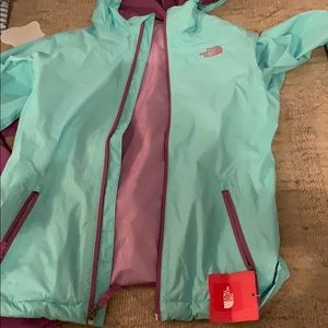 north face never worn rain coat